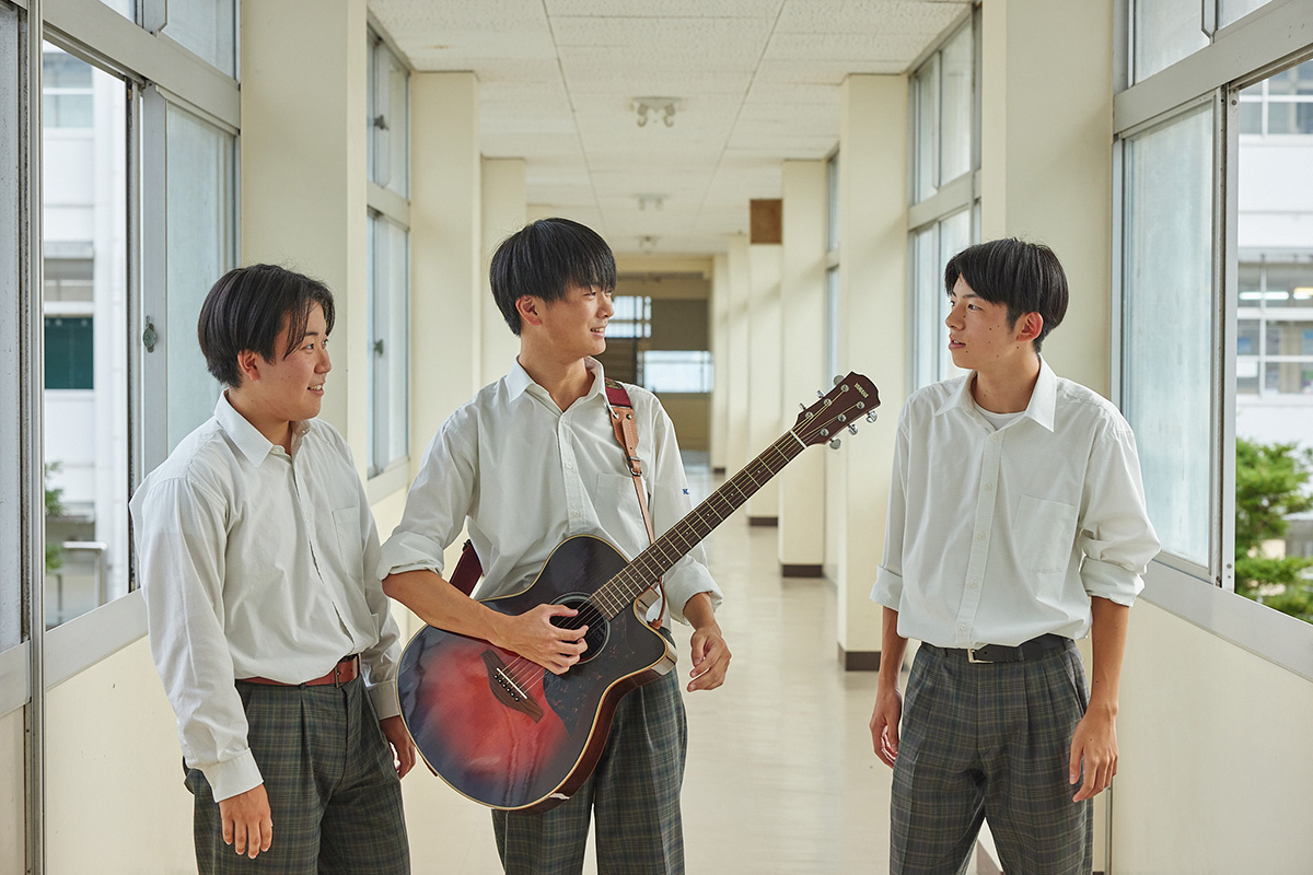 兵庫県立西脇高等学校 ２年生 生田 暖陽さん／大前 好誠さん／神月 海音さん